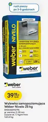 Castorama Wylewka samopoziomująca Weber Nivelo oferta