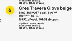 Castorama Gres Travera Giove beige oferta