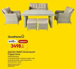 Castorama Zestaw mebli tarasowych GoodHome Cippertone oferta