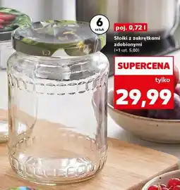Kaufland Słoiki z zakrętkami zdobionymi 6-pak oferta