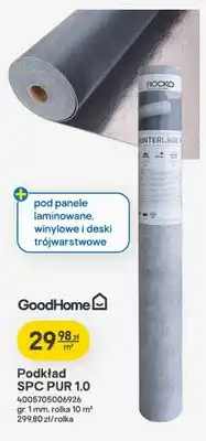 Castorama Podkład SPC PUR 1,0 GoodHome oferta