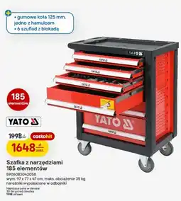 Castorama Szafka z narzędziami Yato 185 elementów oferta