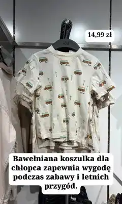 H&M Bawełniana koszulka chłopięca H&M oferta