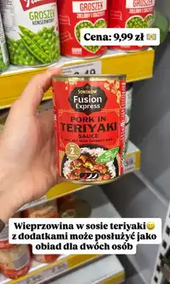 Dino Wieprzowina w sosie teriyaki Sokołów Fusion Express oferta
