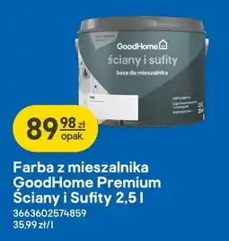 Castorama Farba z mieszalnika GoodHome Premium Ściany i Sufity oferta