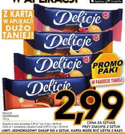 Kupiec Biszkopty z galaretką malinową Delicje Szampańskie oferta