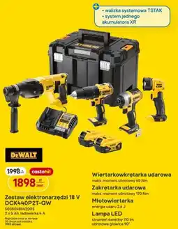 Castorama Zestaw elektronarzędzi DeWALT DCK440P2T-QW oferta
