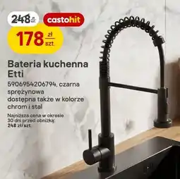 Castorama Bateria kuchenna Etti czarna sprężynowa oferta