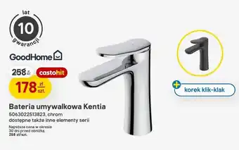 Castorama Bateria umywalkowa GoodHome Kentia chrom oferta