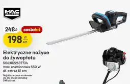 Castorama Elektryczne nożyce do żywopłotu Mac Allister oferta