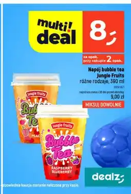 Dealz Napój bubble tea Jungle Fruits peach oferta