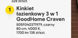 Castorama Kinkiet łazienkowy 3 w 1 GoodHome Craven oferta