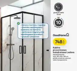 Castorama Kabina prysznicowa kwadratowa GoodHome Ledava oferta