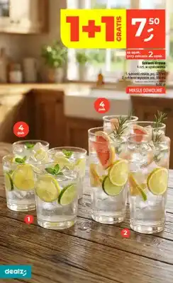 Dealz Szklanki niskie Krosno 4-pak oferta