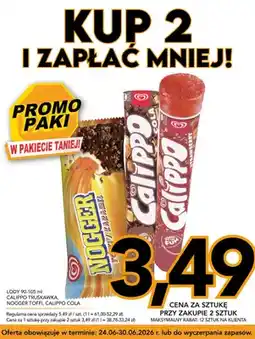 Kupiec Lody Calippo truskawka oferta