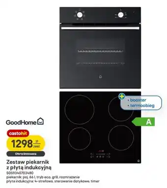 Castorama Zestaw piekarnik z płytą indukcyjną GoodHome oferta
