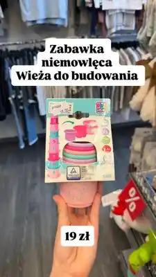 KiK Zabawka niemowlęca wieża do budowania Happy People oferta