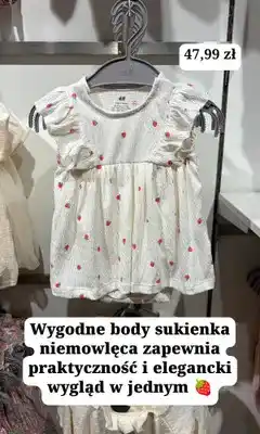H&M Body sukienka niemowlęca H&M oferta