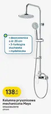 Castorama Kolumna prysznicowa mechaniczna Maya chrom oferta