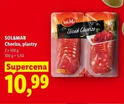 Lidl SOL&MAR Chorizo, plastry oferta