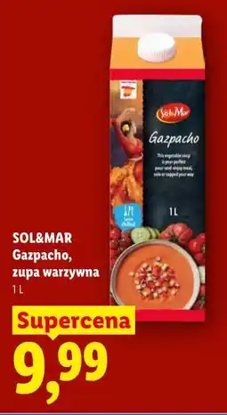 Lidl SOL&MAR Gazpacho, zupa warzywna oferta
