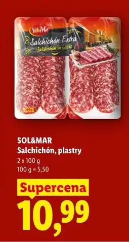 Lidl SOL&MAR Salchichón, plastry oferta