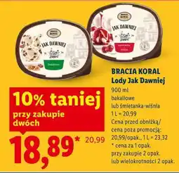 Lidl BRACIA KORAL Lody Jak Dawniej oferta