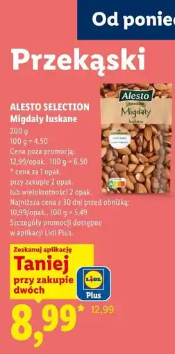 Lidl ALESTO SELECTION Migdały łuskane oferta