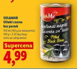 Lidl SOL&MAR Oliwki czarne bez pestek oferta