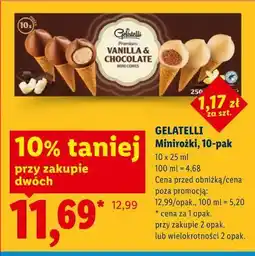 Lidl GELATELLI Minirożki, 10-pak oferta