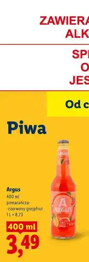 Lidl Argus pomarańcza-czerwony grejpfrut oferta