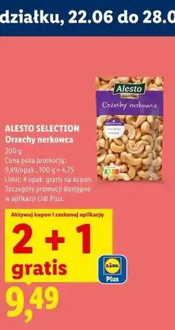 Lidl ALESTO SELECTION Orzechy nerkowca oferta