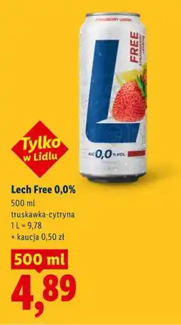 Lidl Lech Free 0,0% truskawka-cytryna oferta