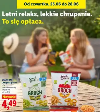 Lidl SNACK DAY Chrupki z grochu oferta