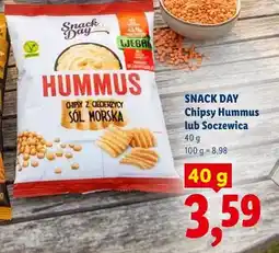 Lidl SNACK DAY Chipsy Hummus lub Soczewica oferta