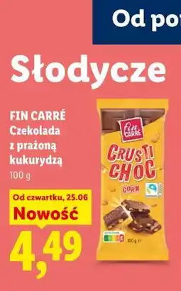 Lidl FIN CARRÉ Czekolada z prażoną kukurydzą oferta