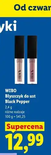 Lidl WIBO Błyszczyk do ust Black Pepper oferta