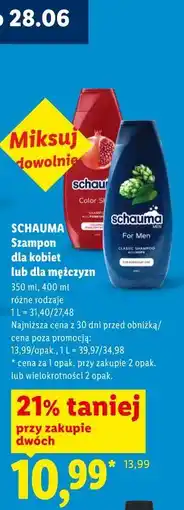 Lidl SCHAUMA Szampon dla kobiet lub dla mężczyzn oferta