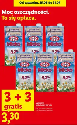 Lidl Mlekovita Mleko Polskie UHT 3,2% oferta
