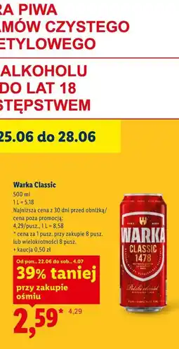 Lidl Warka Classic oferta