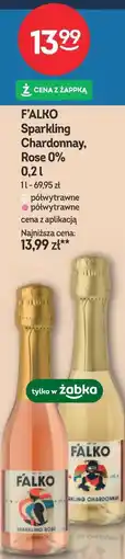 Żabka F'ALKO Sparkling Chardonnay, Rose 0% oferta