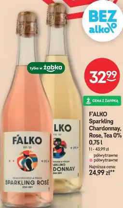 Żabka F'ALKO Sparkling Chardonnay, Rose, Tea 0% oferta