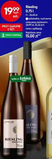 Żabka Weißer Edelstein Riesling oferta