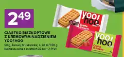 Stokrotka Ciastko biszkoptowe z kremowym nadzieniem Yoo! Hoo truskawka oferta