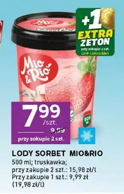 Stokrotka Lody sorbet truskawkowy Mio&Rio oferta