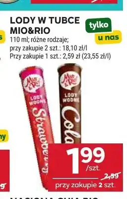 Stokrotka Lody w tubce truskawkowe Mio&Rio oferta
