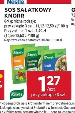 Stokrotka Sos sałatkowy Knorr koperkowo-ziołowy oferta