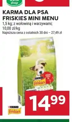 Stokrotka Karma dla psa Friskies Mini Menu z wołowiną i warzywami oferta