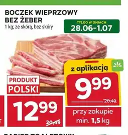 Stokrotka Boczek wieprzowy bez żeber ze skórą oferta