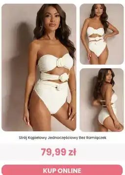 Renee Strój kąpielowy jednoczęściowy bez ramiączek Reneé oferta